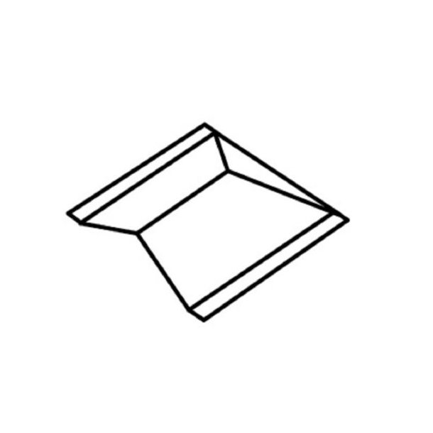 Topstykket valmet 45&deg;