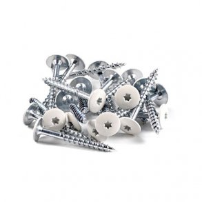 Tr�betonskrue Hvid, 100 stk.