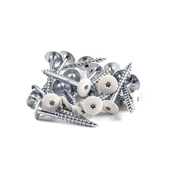 Trbetonskrue Hvid, 100 stk.