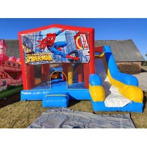 Hoppeborg med rutsjebane 6 m x 5 m, hjde 4,5 m