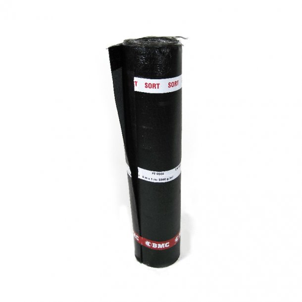 Scan svejseoverpap PF 5100 SBS sort til listedkning - uden klbekant, 1 x 5 m