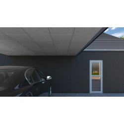 Fibrolith Trbeton loftsplader lys/fin, hvidmalet, K11, 600 x 1200 mm