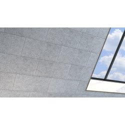 Fibrolith Trbeton loftsplader lys/fin, hvidmalet, K11, 600 x 1200 mm