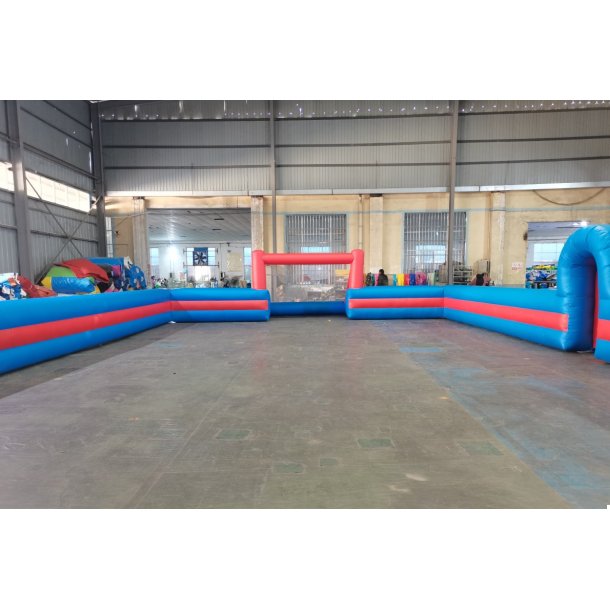 Oppustelig fodboldbane 2, 10m x 20m, med hje sider