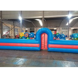 Oppustelig fodboldbane 2, 10m x 20m, med hje sider