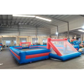 Oppustelig fodboldbane 1, 10m x 20m, med hje sider