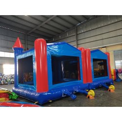 Lille lukket hoppeborg 2, med udskiftelig banner 4 m x 4 m