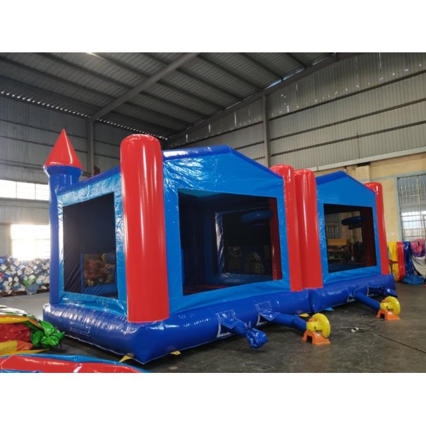 Lille lukket hoppeborg 2, med udskiftelig banner 4 m x 4 m