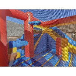 Hoppeborg med rutsjebane 6 m x 5 m, hjde 4,5 m