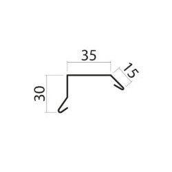 Kapsel 1c, 30 x 35 x 15 x 1000 mm