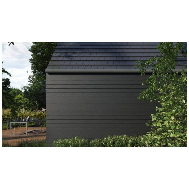 SCG SMARTWOOD Plank - Dark Anthracite, Teak struktur 3 stk./pkk., 8 x 200 x 2400 mm